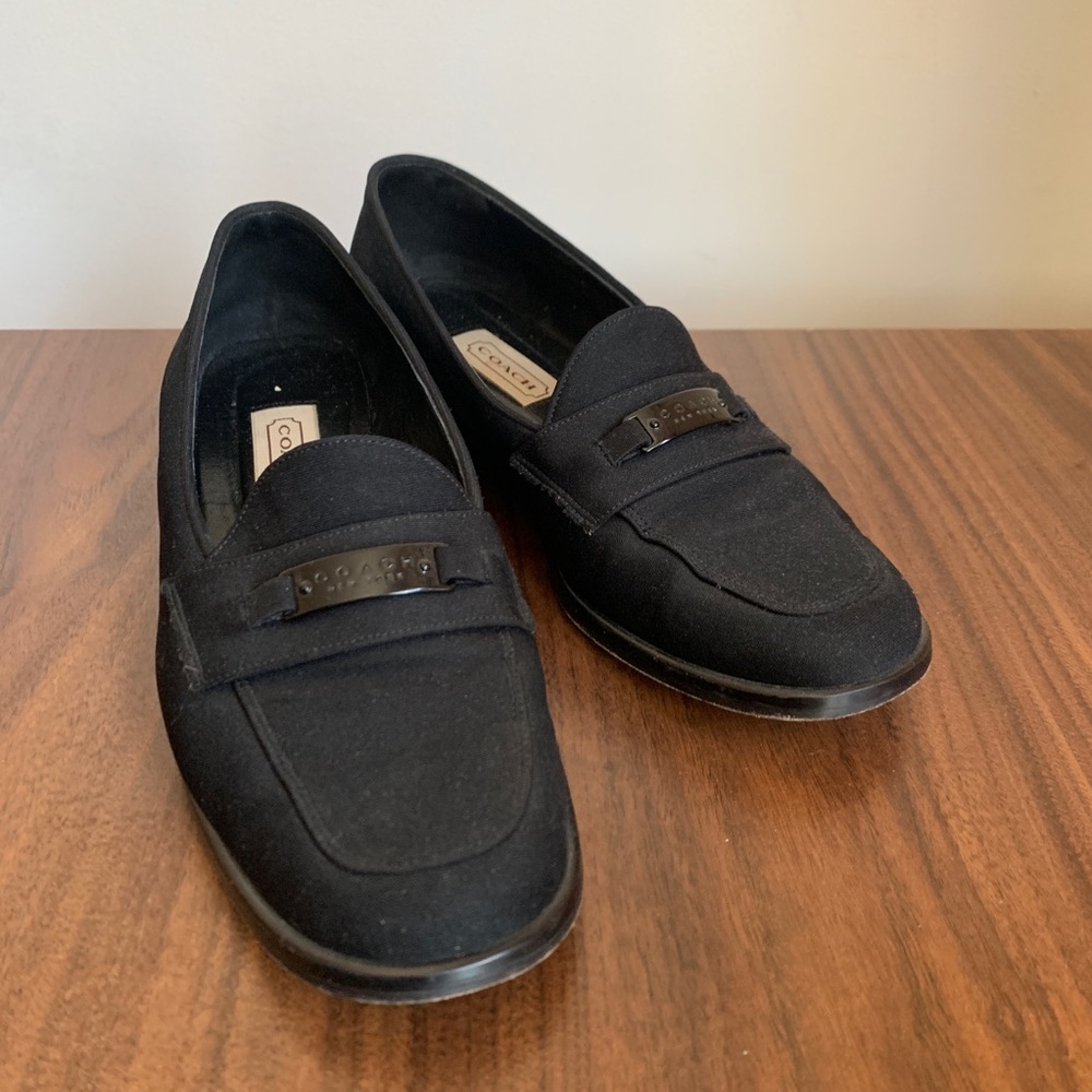 Vintage black Coach loafers